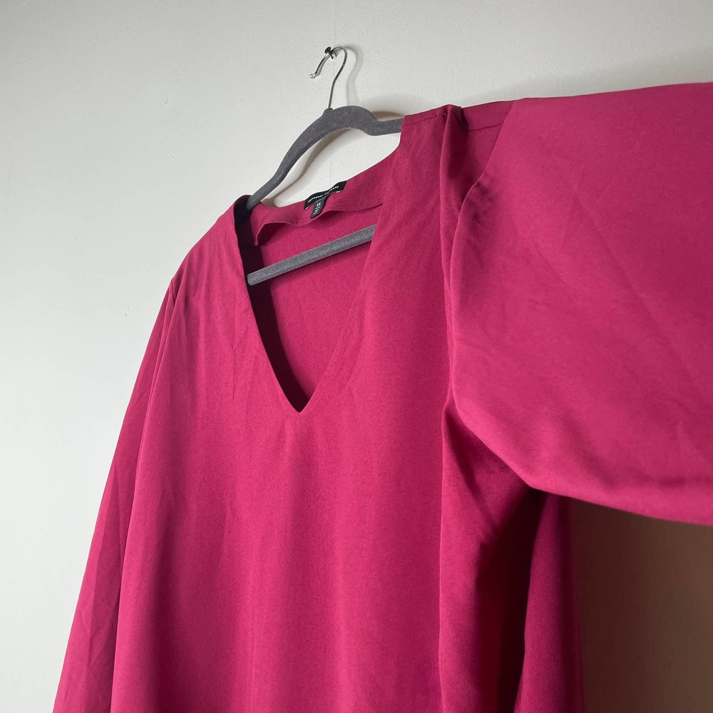 Universal Standard Balloon Sleeve Blouse in Anemone Pink Fuchsia Sz XS - 10 - 12 - Picture 5 of 9